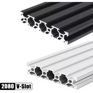 2080 V-Slot Aluminum Extrusion Profiles 100-2000mm EU Standard Aluminum Linear Rail Guide for CNC Router Machine 3D Printer