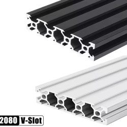 2080 V-Slot Aluminum Extrusion Profiles 100-2000mm EU Standard Aluminum Linear Rail Guide for CNC Router Machine 3D Printer