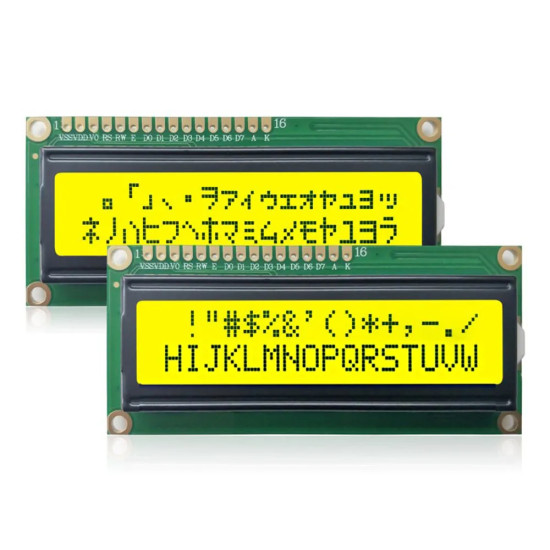 1602 LCD Display Blue/Green LED Backlight