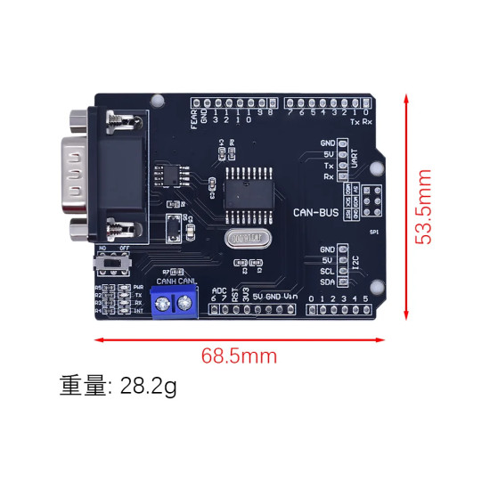 MCP2515 EF02037 CAN BUS Shield Controller Board Communication