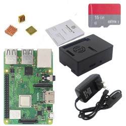 Kit  Raspberry Pi 3 Model B Plus ABS Case Fan  Power Heat Sink