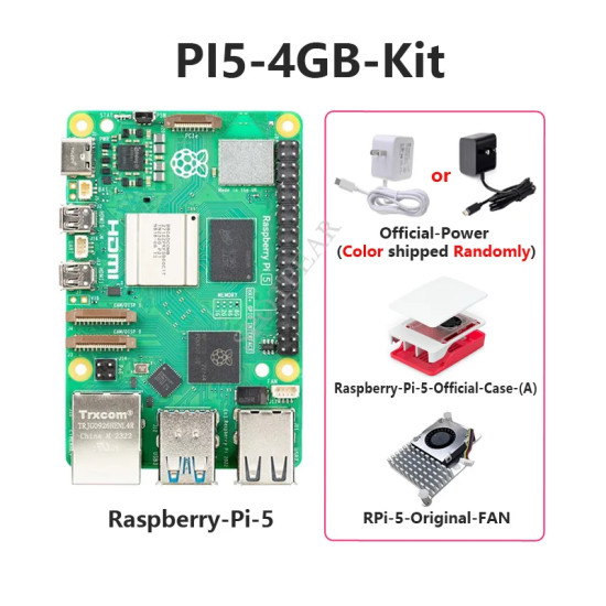 Kit Raspberry Pi 5 Official Original Model Pi5 4GB / 8GB RAM Option