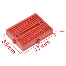 Mini Solderless Prototype Experiment Test Breadboard 170 Tie-points 35*47*8.5mm