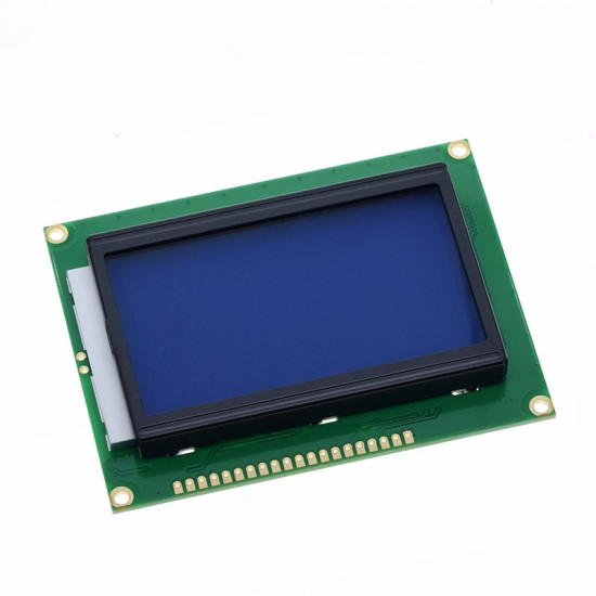 LCD module 5V blue screen 12864 DOTS LCD with backlight ST7920 Parallel port LCD12864 For arduino