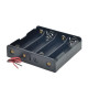 Black Plastic Storage Box Case Holder For 1/2/3/4 for 18650  Battery 