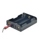 Black Plastic Storage Box Case Holder For 1/2/3/4 for 18650  Battery 