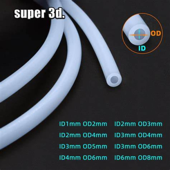 1M PTFE Tube PiPe For V5 V6 J-head Hotend Bowden Extruder 3D