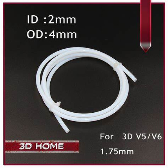 1M PTFE Tube PiPe For V5 V6 J-head Hotend Bowden Extruder 3D