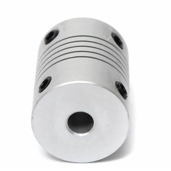 Aluminium Flexible Shaft Coupling Bore 5x10mm/6.35x10mm /8mmx10mm