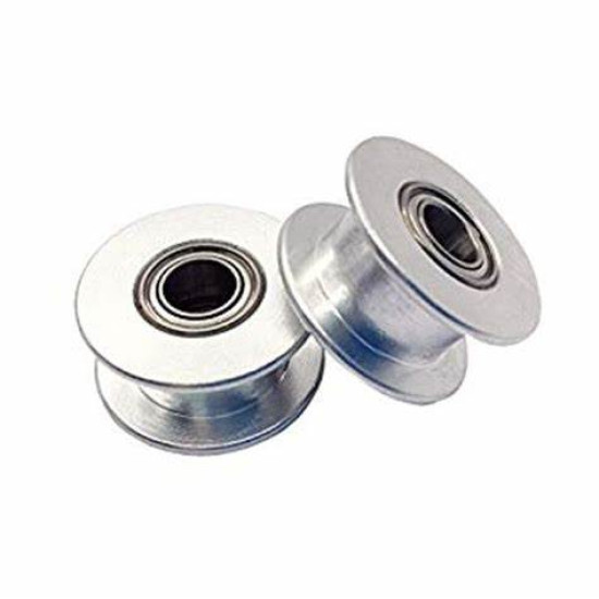 GT2 Dual Bearing Aluminum Smooth Idler Pulley