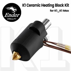 Heating Block Kit Upgrade Hotend Kit 550°C Bi-metal Heatbreak 24V 60W Creality k1/k1 Max/ELEGOO