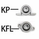 KFL/KP 08 Bearing Shaft Support Spherical Roller Zinc Alloy Mounted Bearings Pillow Block Housing