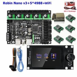 Makerbase MKS Robin Nano V3.1 control board TS35 touch screen display +wifi module + 5xA4988