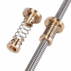 T8 Anti-backlash Spring Loaded Nut For CNC 8mm Threaded Rod Lead Screw