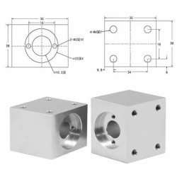 T8 Lead Screw Nut Housing Bracket