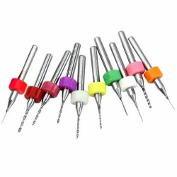 10Pcs 0.3mm to 1.2mm PCB Print Circuit Board Micro Drill Bits Set Tool