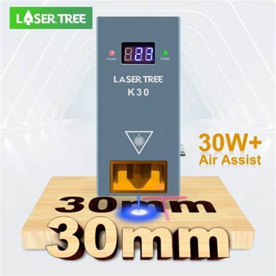 LASER TREE 30W Optical Power Laser Head For CNC K30