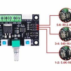 DC 12V-24V Stepper Motor Driver Drive Controller PWM Pulse Signal Generator Speed Control Module Board