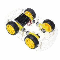 4 Wheel Smart Car Robot Chassis Kit with Speed Encoder