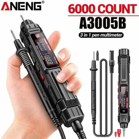 ANENG A3005B Multimeter Detections Pen Type True RMS Meter Multimeters Pen Auto AC/DC Voltage Instant Testers Detector Tools