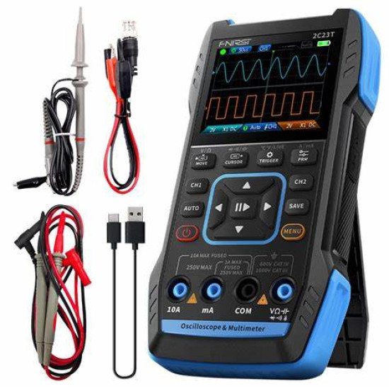 FNIRSI 2C23T Handheld Digital Oscilloscope Multimeter + Function Signal Generator