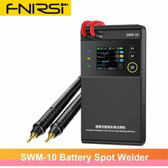 Fnirsi NEW SWM-10 Battery Spot Welder MAX 0.25mm Nickel Sheet 18650 Battery Tool